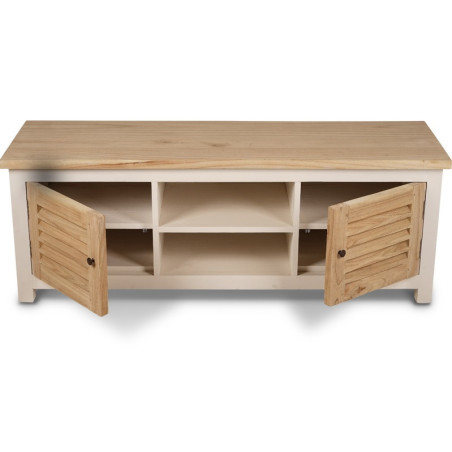 Meuble TV Pago 160 cm en bois mindi