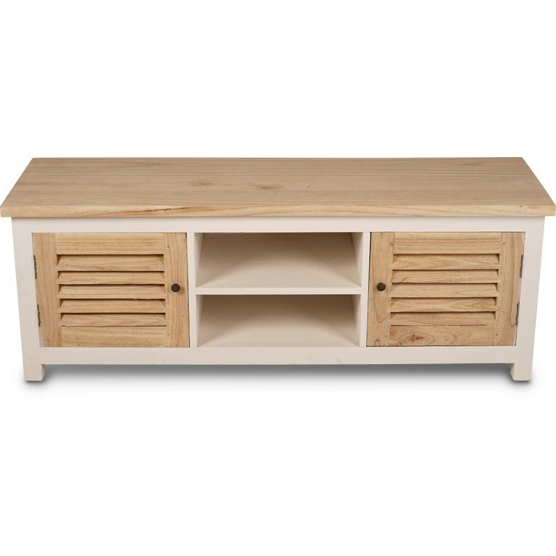 Meuble TV Pago 160 cm en bois mindi