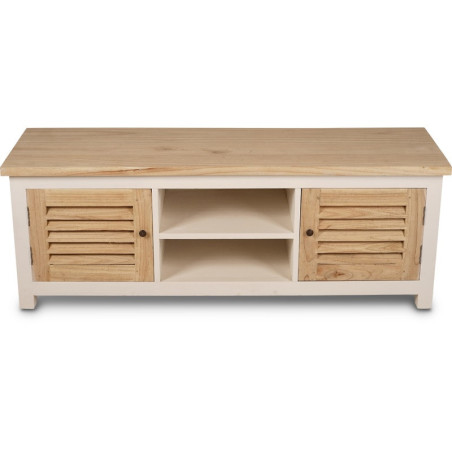 Meuble TV Pago 160 cm en bois mindi