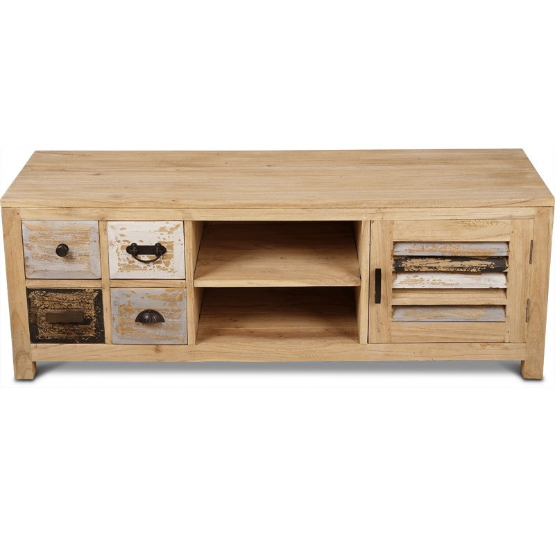 Meuble TV Hena 160 cm en bois mindi