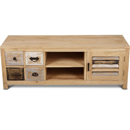 Meuble TV Hena 160 cm en bois mindi