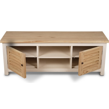 Meuble TV Pago 140 cm en bois mindi