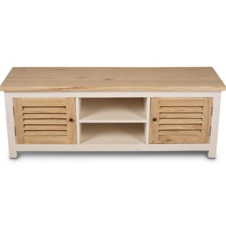 Meuble TV Pago 140 cm en bois mindi