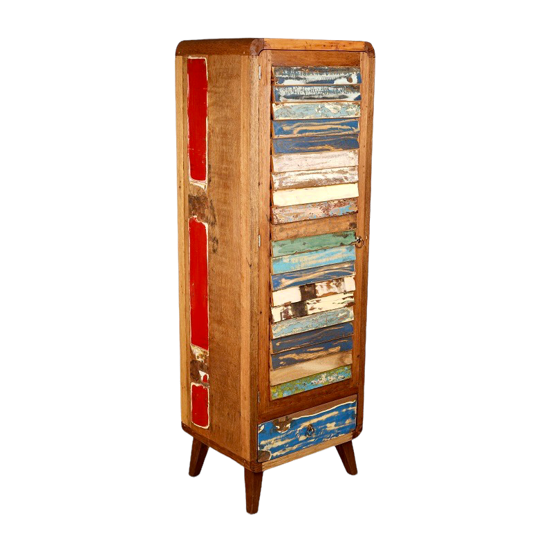 Armoire persienne Vita en teck et bois de bateau recyclé