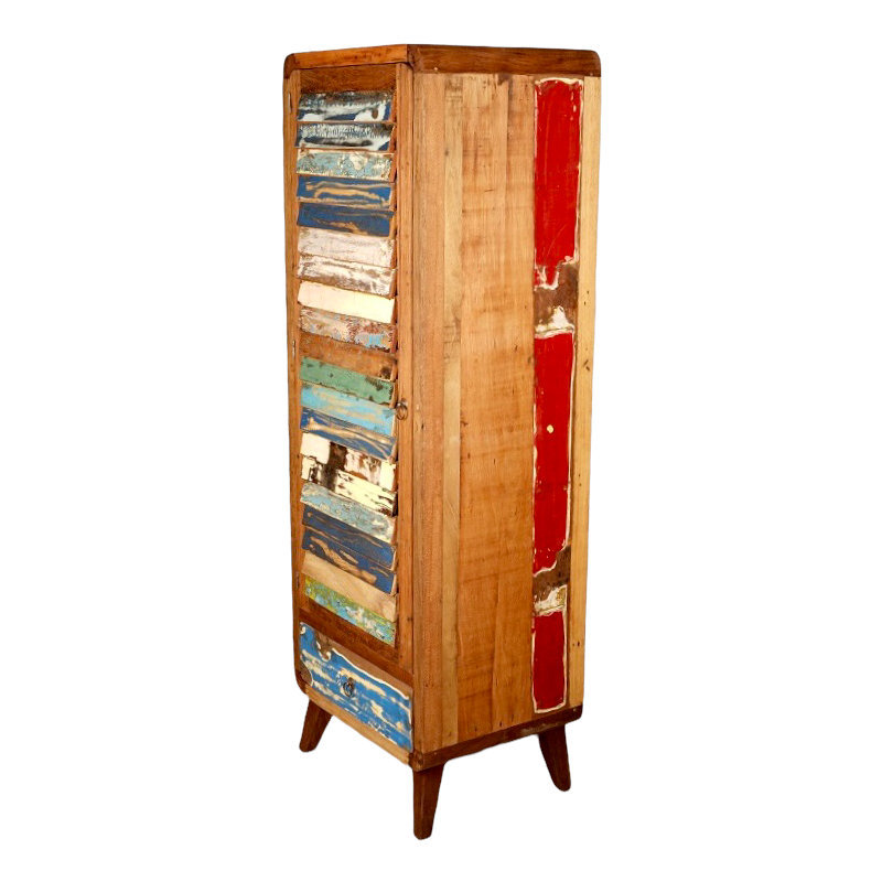 Armoire persienne Vita en teck et bois de bateau recyclé