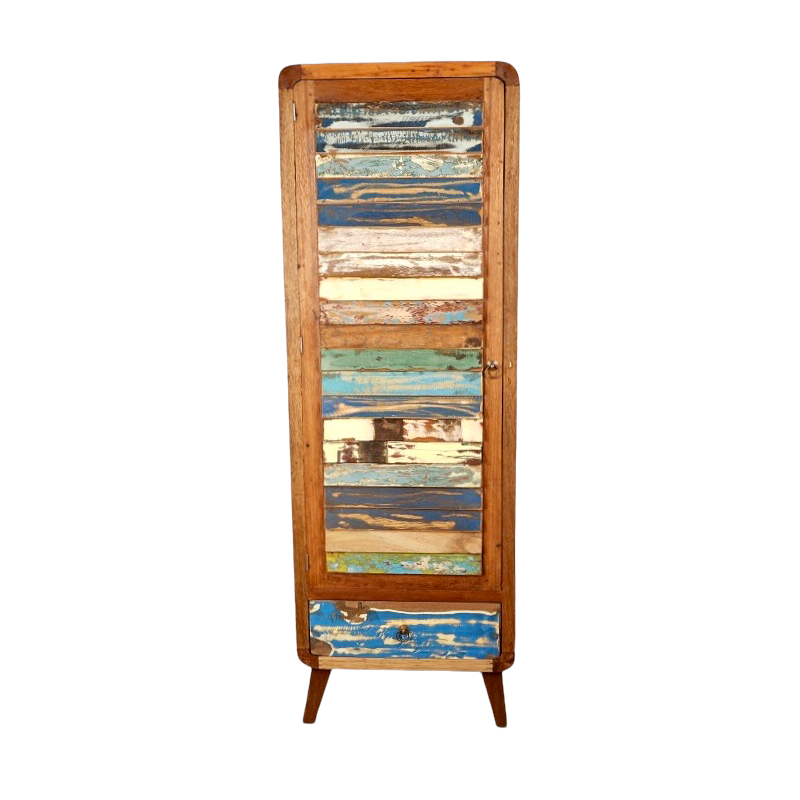 Armoire persienne Vita en teck et bois de bateau recyclé