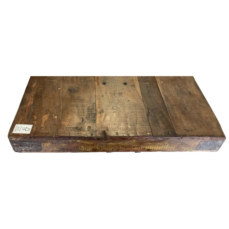 Table haute Ramat 170 cm en teck recyclé & métal
