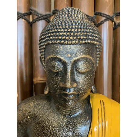 Statue de Bouddha assis - Jaune