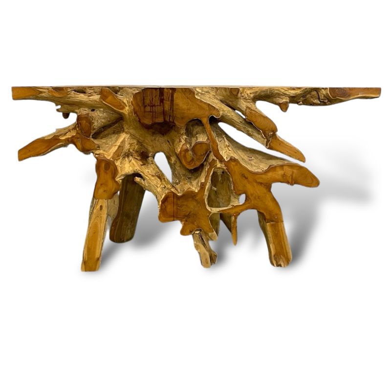 Console Jari en racine de teck 150 cm