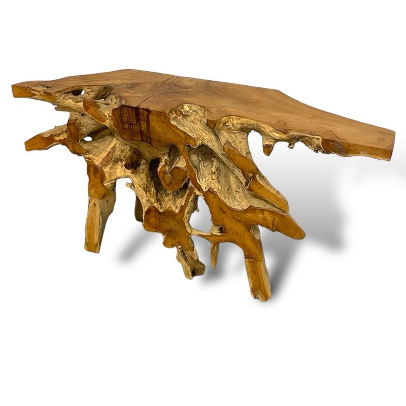 Console Jari en racine de teck 150 cm