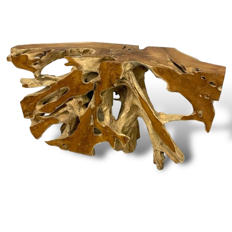 Console Puka en racine de teck 150 cm