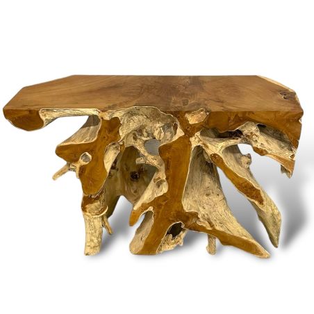 Console Gola en racine de teck 120 cm