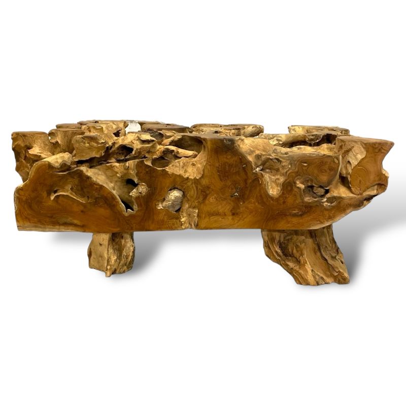 Table basse Enam en racine de teck