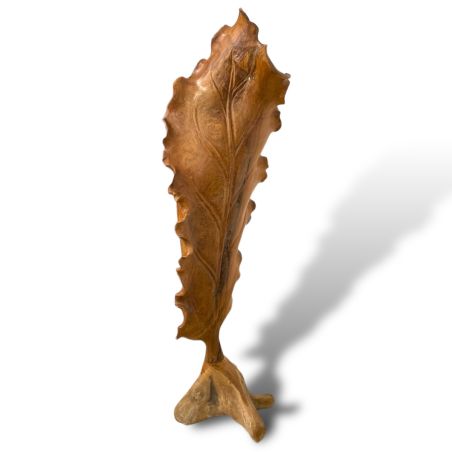 Sculpture Feuille en bois Noli 150cm