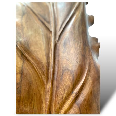 Sculpture Feuille en bois Yali 150cm