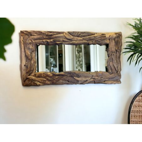 Miroir en teck XXL indonésien - 150 - KohDeco