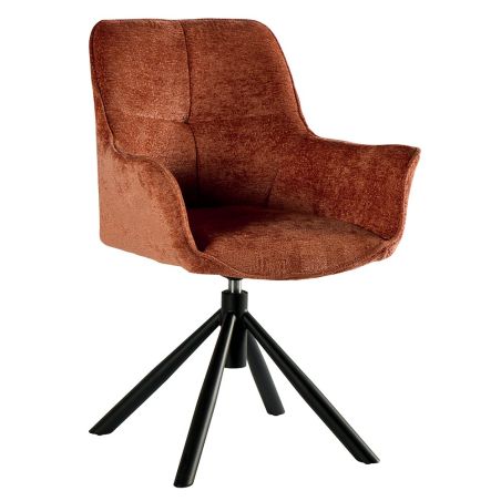 Chaise tournante Ewing - Terracotta