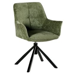 Chaise tournante Ewing - Vert kaki