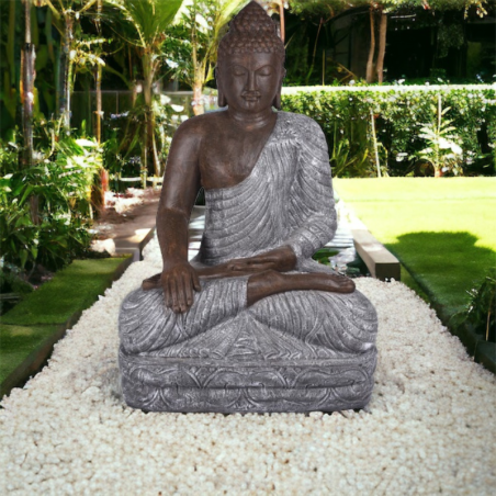 Grande statue Bouddha 150 cm - Bicolore