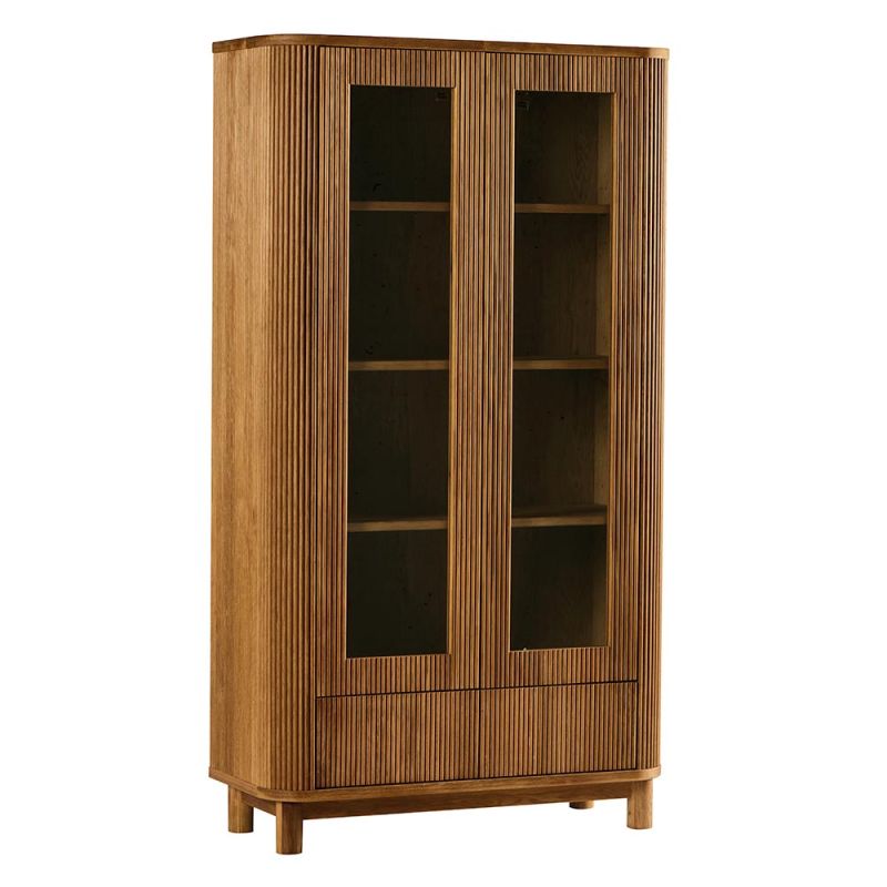 Vitrine Winton 2 portes en Chêne