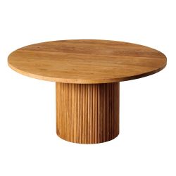 Table à manger ronde Winton Ø 130 cm en chêne