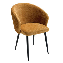 Chaise KANSAS moutarde -...