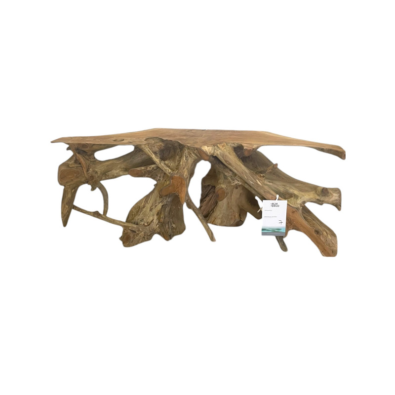Meuble TV en Racine de Teck 120 cm Pandawa