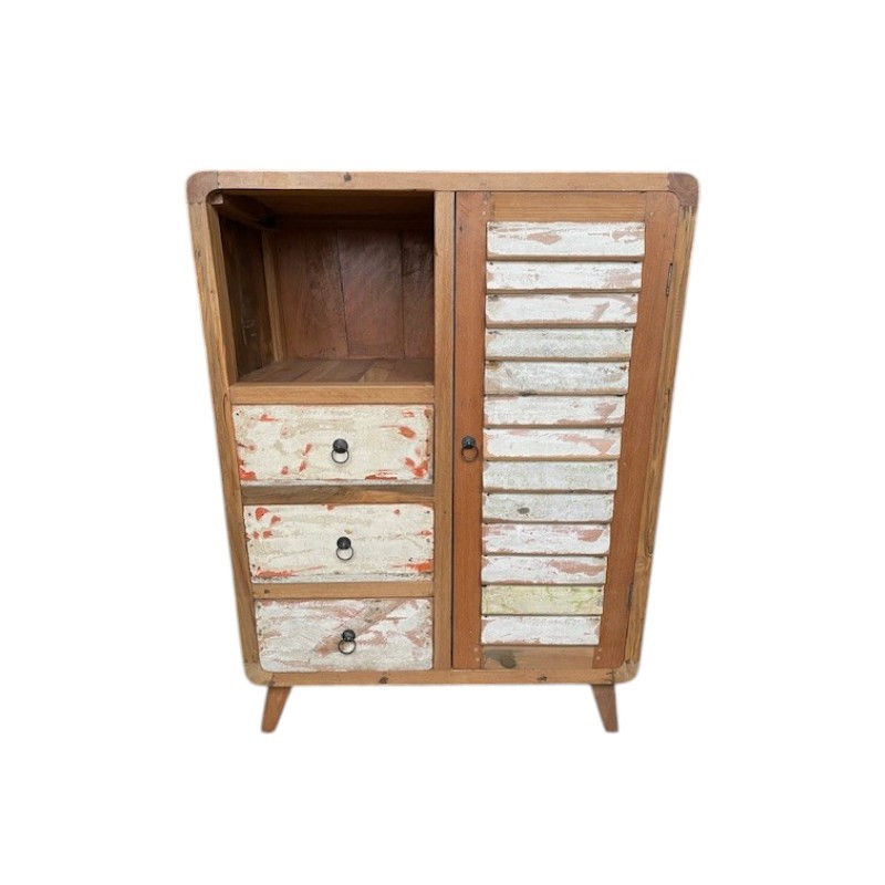 Meuble d'entrée Pintu en bois recyclé