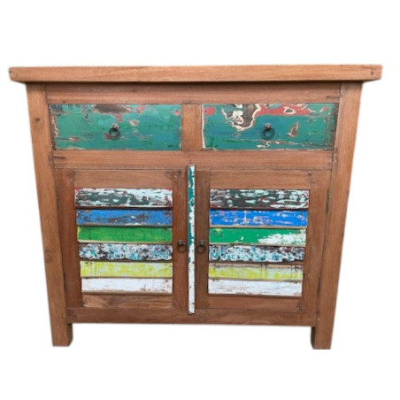 Bahut Bas en Bois de Bateau Recyclé - Tea