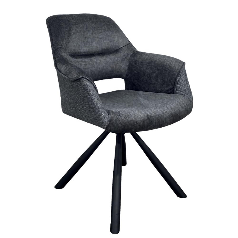 Fauteuil Tournant CHILKO Gris - CASITA