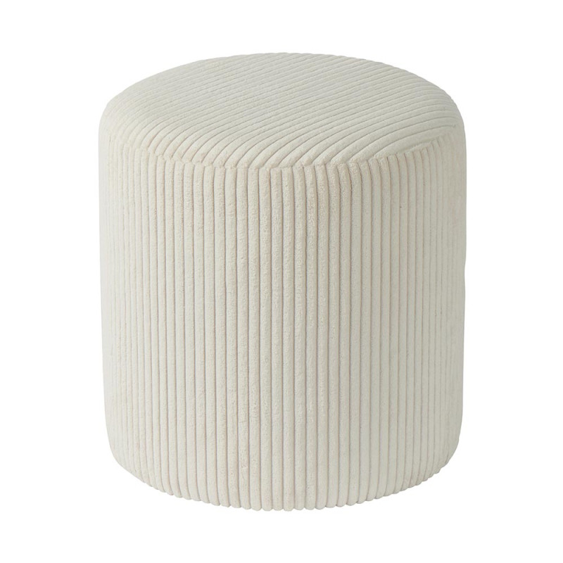 Pouf Rond SNAW Blanc - CASITA