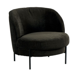 Fauteuil LEONI Noir - CASITA