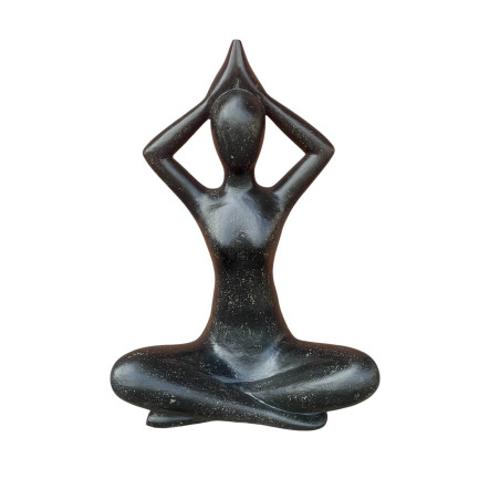 Statue Yogi Zen Noir 84 cm - KOHDECO