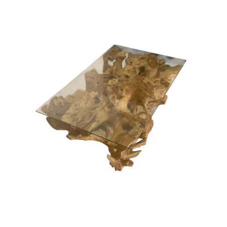 Table basse rectangulaire Racine de teck