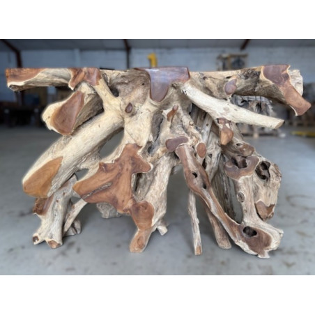 Console en Racine de Teck 120 cm