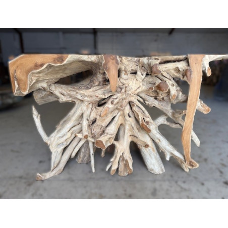 Console en Racine de Teck 120 cm