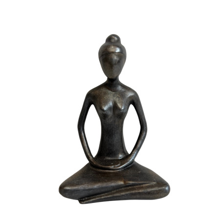 Statue Yoga en résine - Posture du Lotus – 20 cm