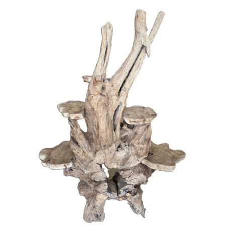 Porte plantes  en racine de teck 175 cm