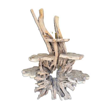 Porte plantes  en racine de teck 175 cm