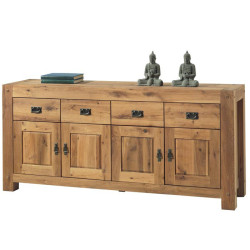 Bahut L 193 x H 88 cm en chêne LODGE CASITA