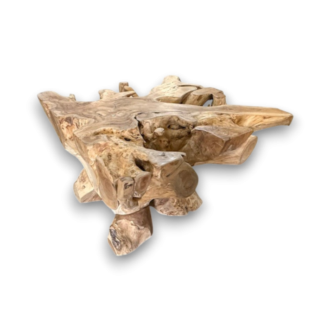 Table basse Carrée en  Racine de teck -  65x65 cm