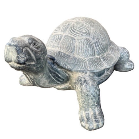 Statue Tortue en Résine effet Pierre – 29 cm