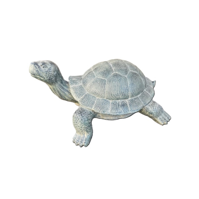 Statue Tortue en Résine effet Pierre – 49 cm