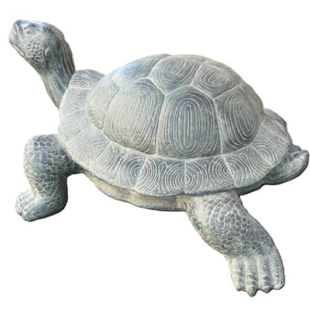 Statue Tortue en Résine effet Pierre – 49 cm