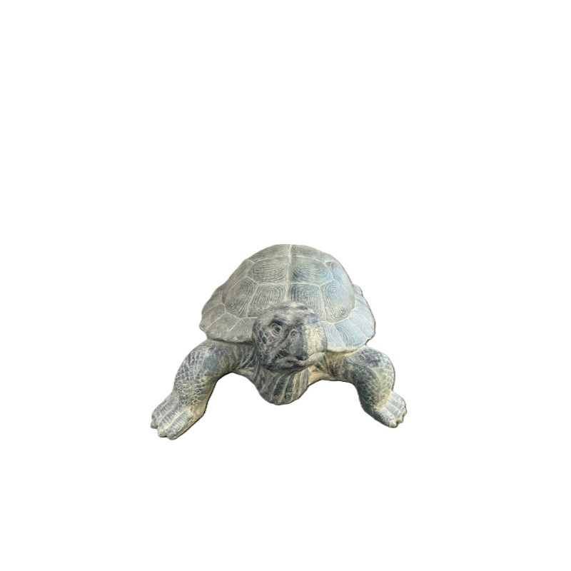 Statue Tortue en Résine effet Pierre – 49 cm