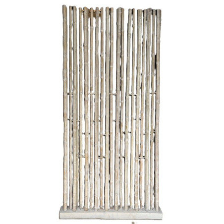 Séparation en Bambou socle en Bois de Suar - 200 cm