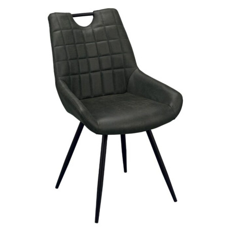 Chaise En Tissus Anthracite Chadin - CASITA