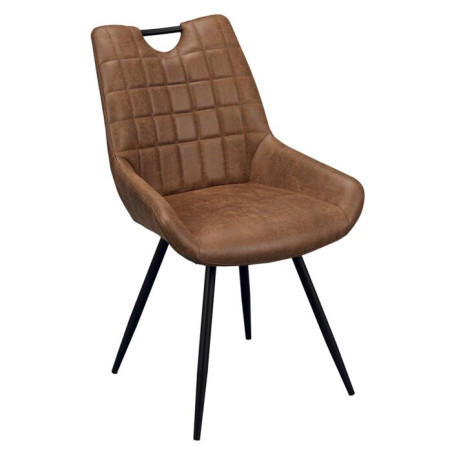 Chaise En Tissus Marron Chadin - CASITA
