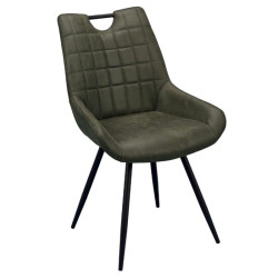 Chaise En Tissus Vert...