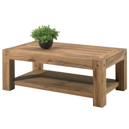 Table basse double plateaux L 120 cm en chêne LODGE CASITA